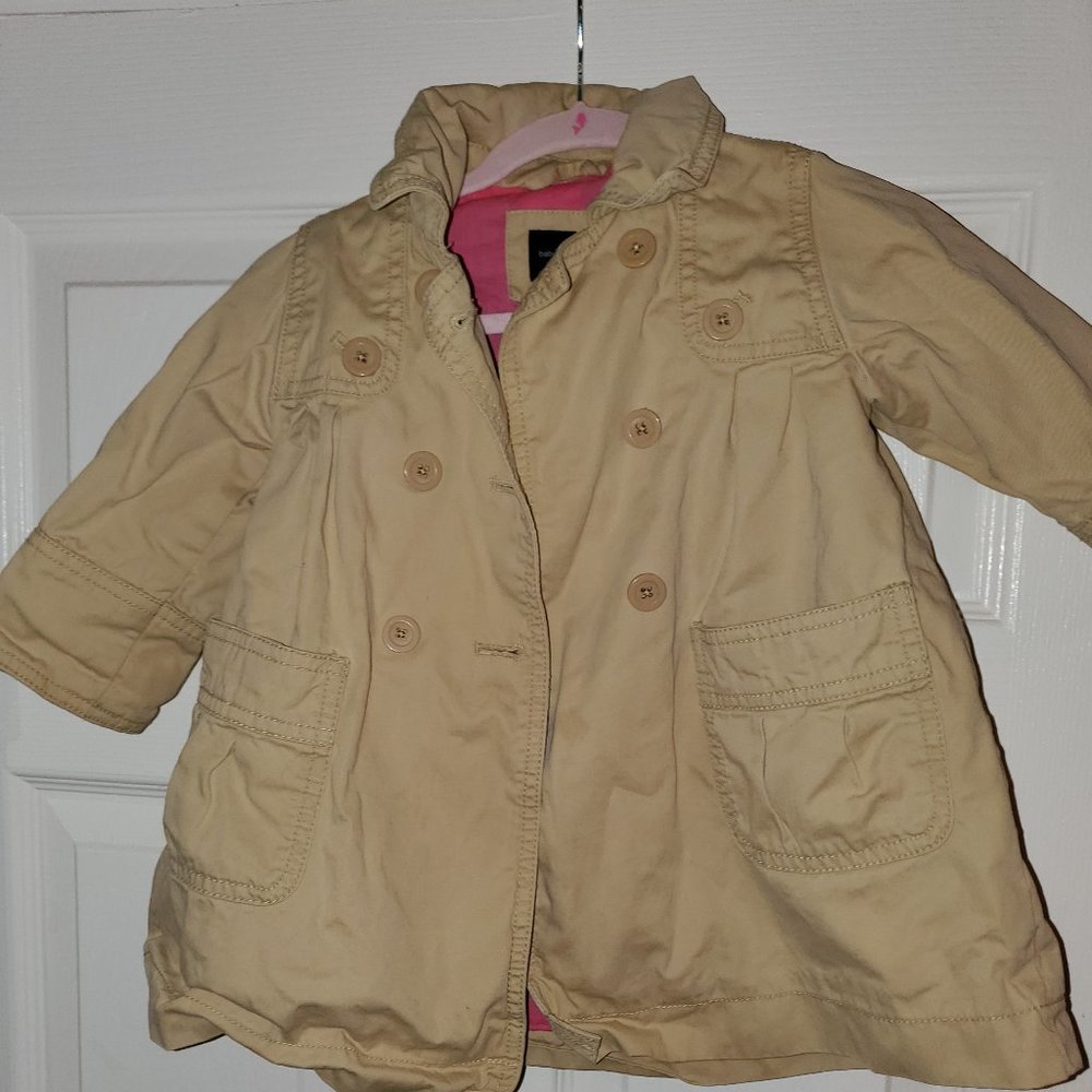 Super cute baby girl trench coat